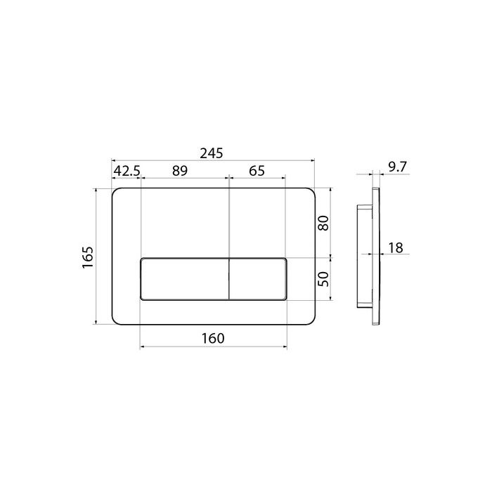 Кнопка Iddis UNI10W0i77 белая глянцевая