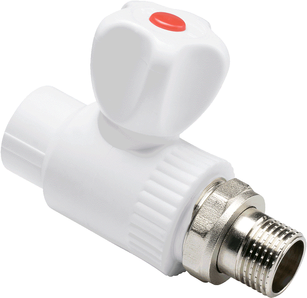 PPR Кран для радиатора D25х1/2 прямой Aqualink